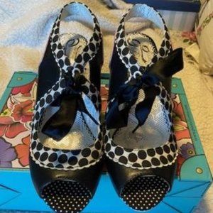 Poetic Licence Black & White All for You Leather Sandal
